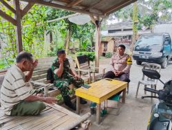 Anggota Bhabinkamtibmas Polsek Cisoka Melaksanakan Sambang Dan Juga Sosialisasi Layanan Polri 110 Kepada Warga Masyarakat
