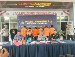 Tegas! Polresta Tangerang Lawan Premanisme, Tangkap 7 Anggota Oknum Ormas Pemalak Sopir Truk