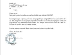 Penyidik Polda Banten, Periksa Mashudi, Terkait Skandal Web Desa