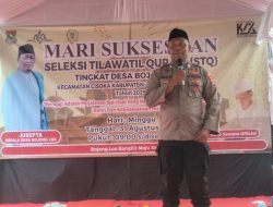 Bripka Iman Bhabinkantibmas Desa Bojongloa Cisoka : Semoga Anak Anak Kami Menjadi Putra Putri Terbaik Indonesia