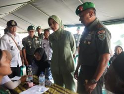 Di Tengah Kunker Danrem 064/MY, Pengobatan Gratis dan Santunan Sembako Menyentuh Warga Kademangan
