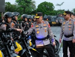 Kapolda Banten Pimpin Apel Pengecekan Kendaraan, Pastikan Kesiapan Operasi Ketupat Maung 2026